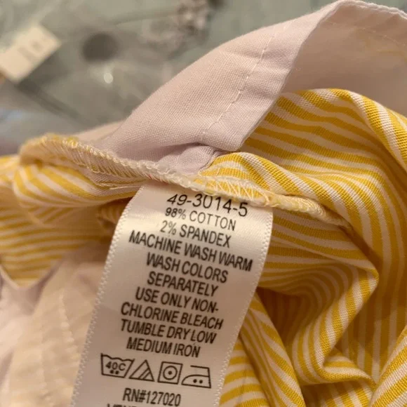 Yellow Striped Pants - Picture 6 of 8